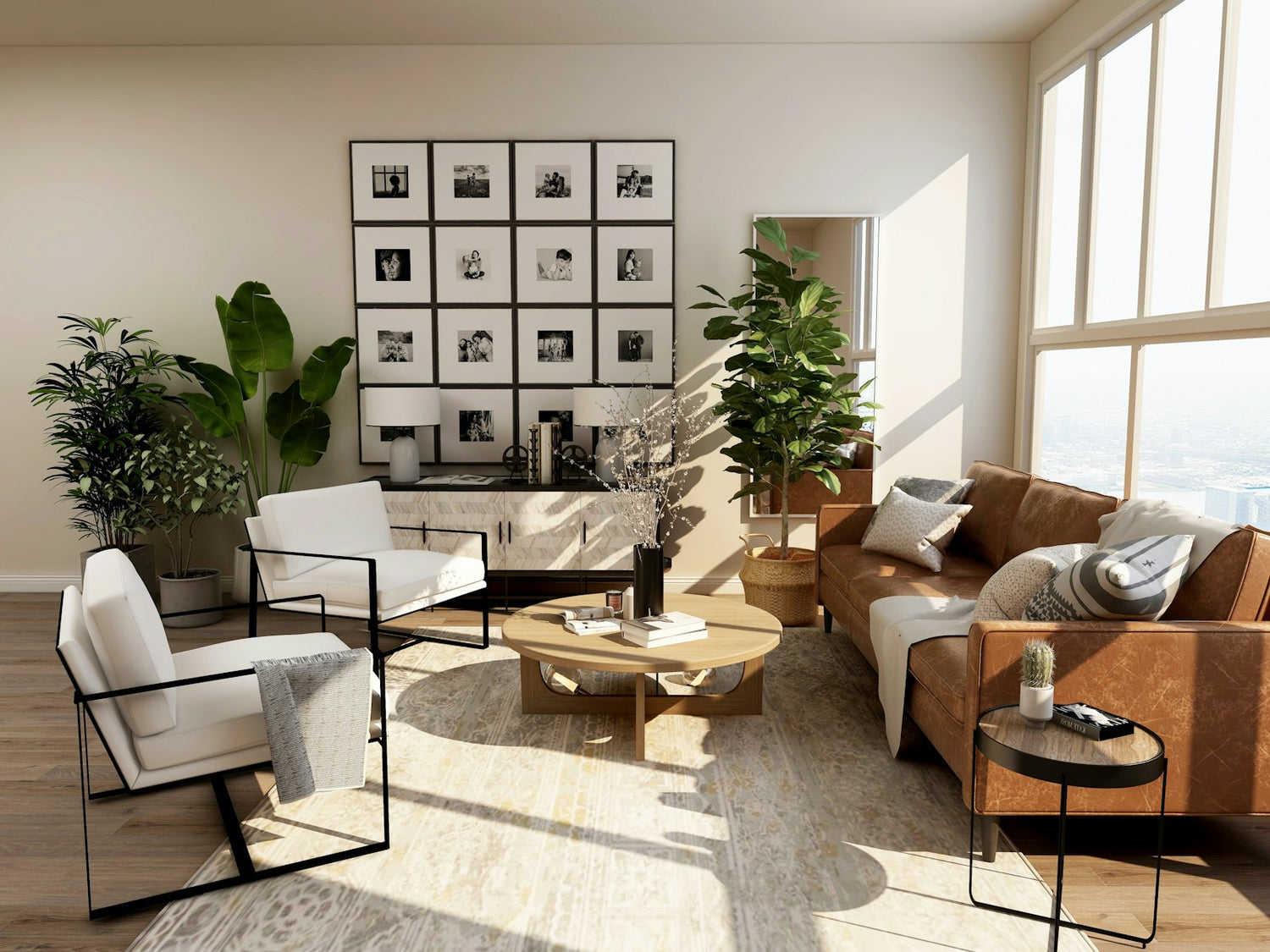 Lifestyle section - modern minimal living room